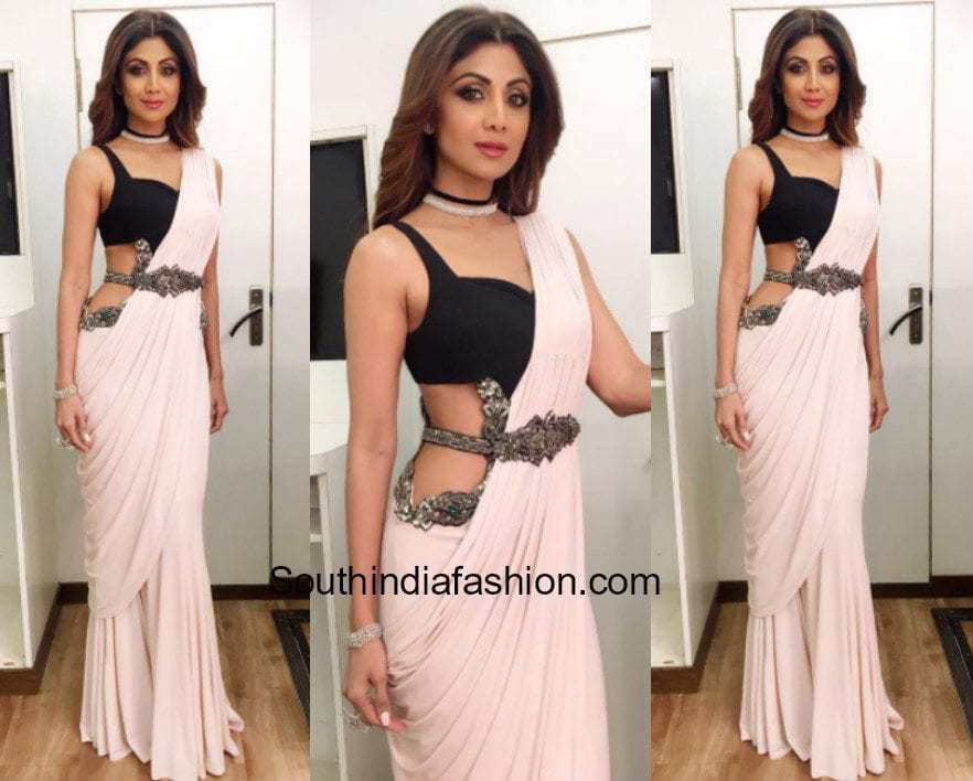 5 Inspiring Saree Styles By Shilpa Shetty – South India Fashion