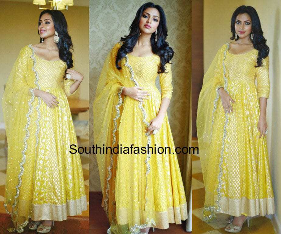 amala paul abhinav mishra yellow anarkali mobile store launch chennai