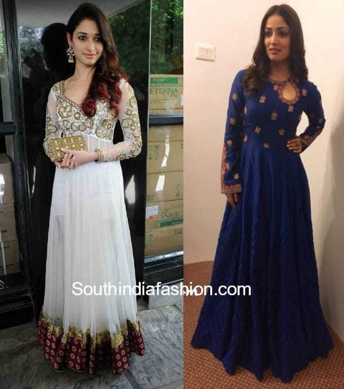 NAJMA OFF WHITE EMBROIDERED SHORT ANARKALI – Studio East6