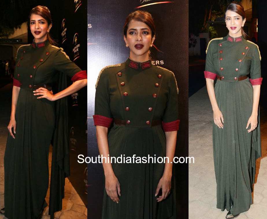 lakshmi manchu in shantanu nikhil gown at blenders pride fashion show