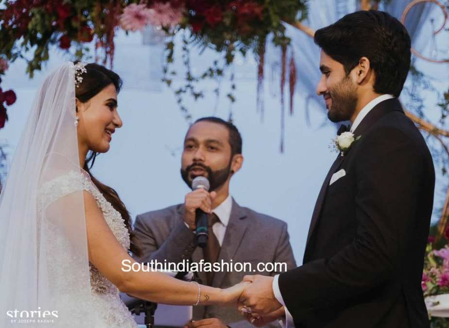 samantha and Naga Chaitanya's Christian wedding photos