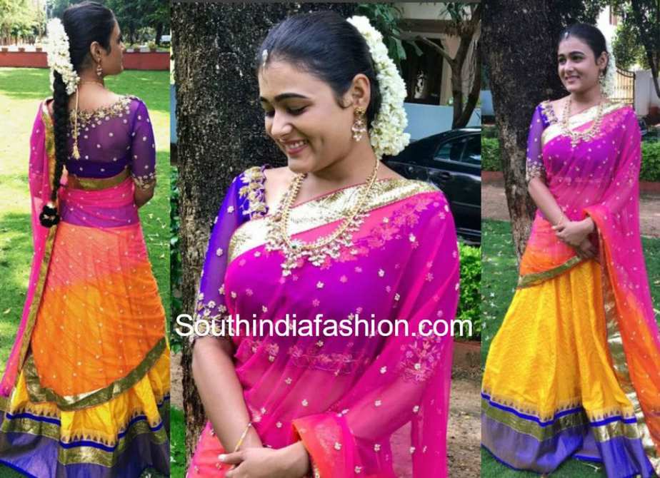 shalini pandey golden threads lehenga