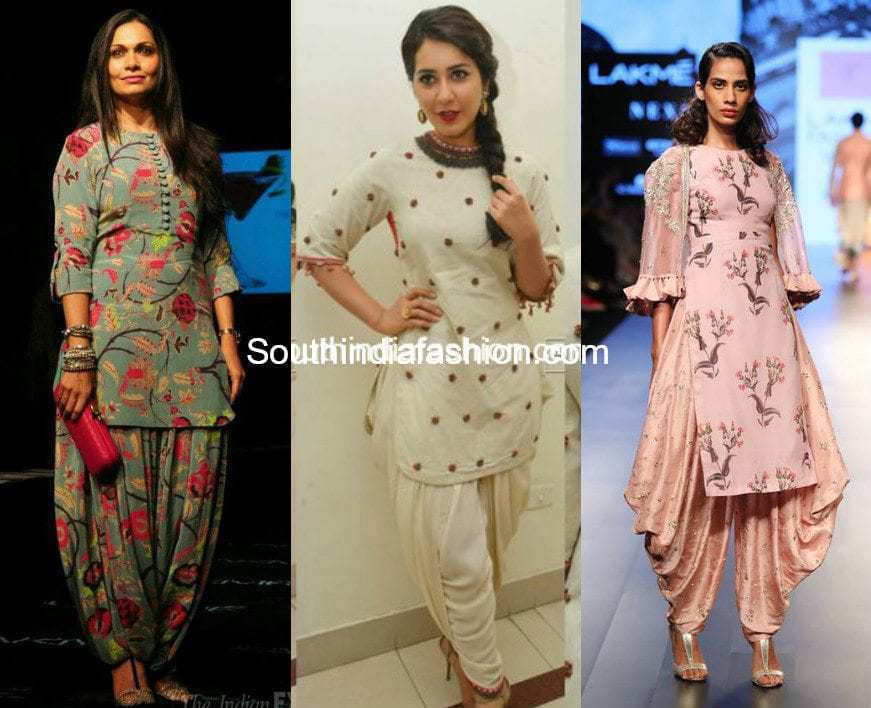 dhoti with short frock