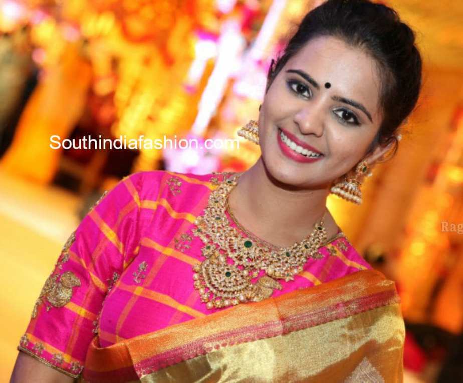 ACTRESS PATTU SAREE BLOUSE DESIGN