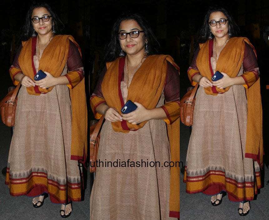 vidya balan in anarkali dress