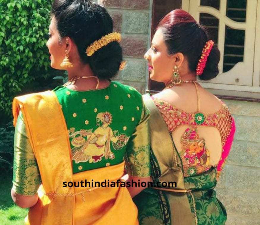 Nauvari saree deals blouse designs