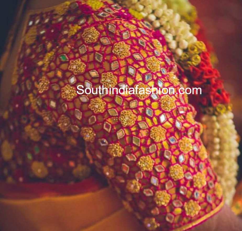 Latest Maggam Work Blouse Designs for Pattu Sarees – South India ...