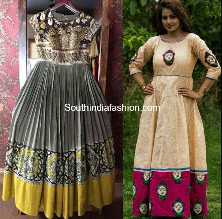 kalamkari gowns designs