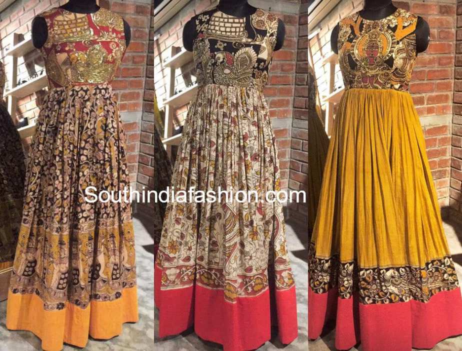 20 Beautiful Kalamkari Anarkali And 