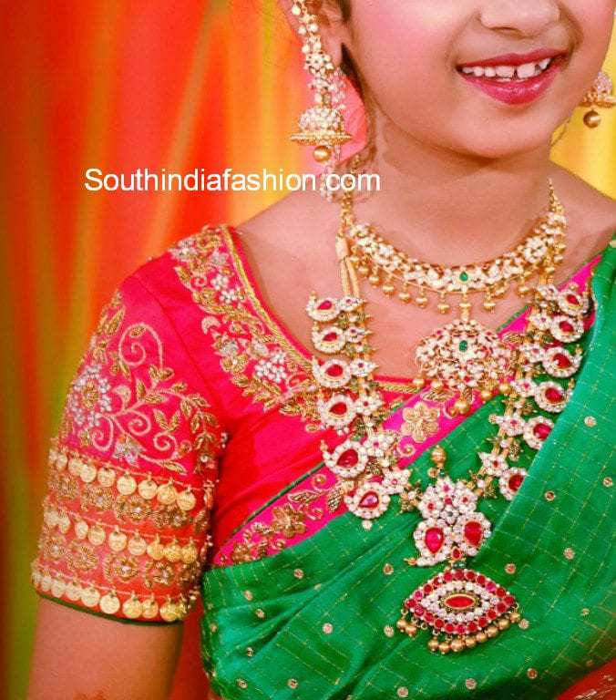 Simple kasu shop blouse designs