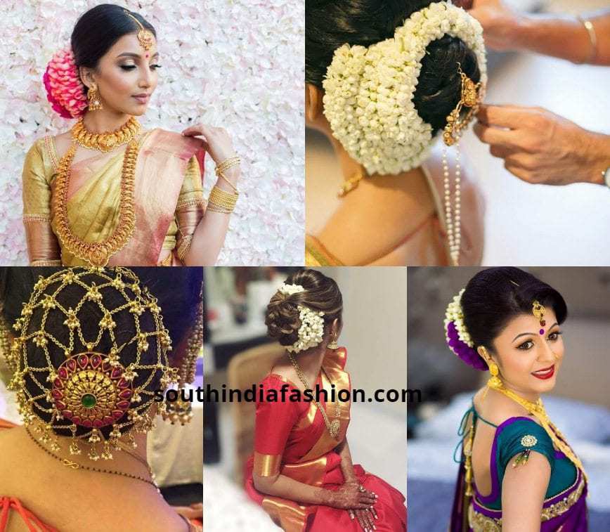 South Indian Bridal hair styling series Braiding hair with partition   YouTube