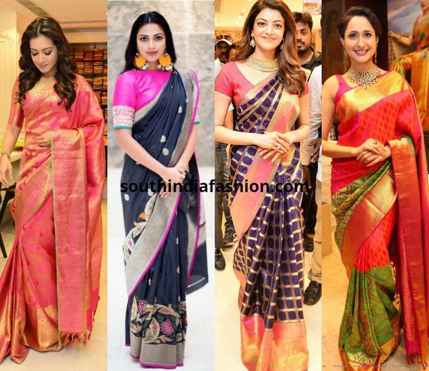 Celebrities in Silk sarees