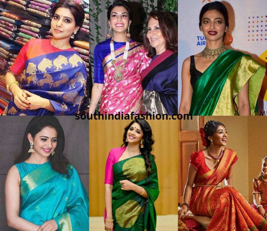 Plain Blouses With Silk Sarees