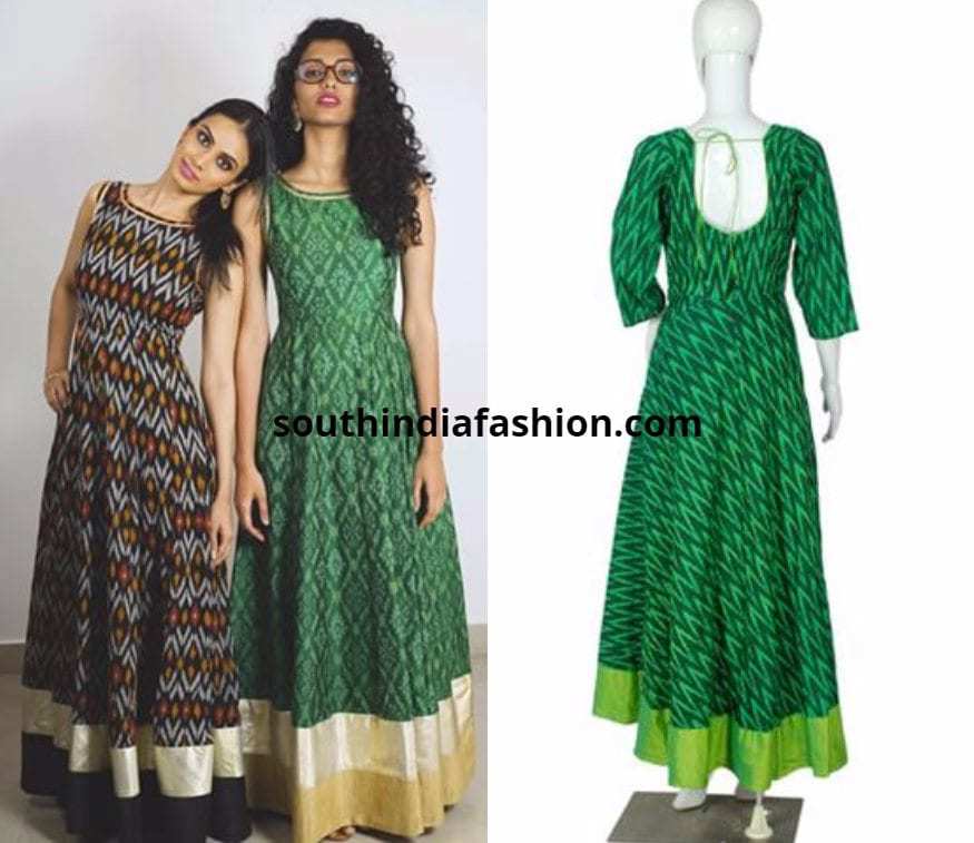 ikkat anarkali dresses