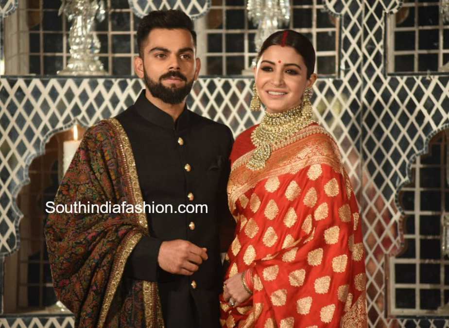 anushka virat wedding reception photos