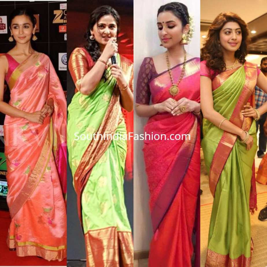 50+ Pattu Saree Blouse Designs To Rock Your Desi Bridal Look | Saree blouse  designs, Pattu saree blouse designs, Blouse designs