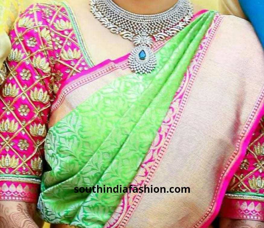 10 Beautiful Sleeve Embroidery Ideas For A Bridal Blouse