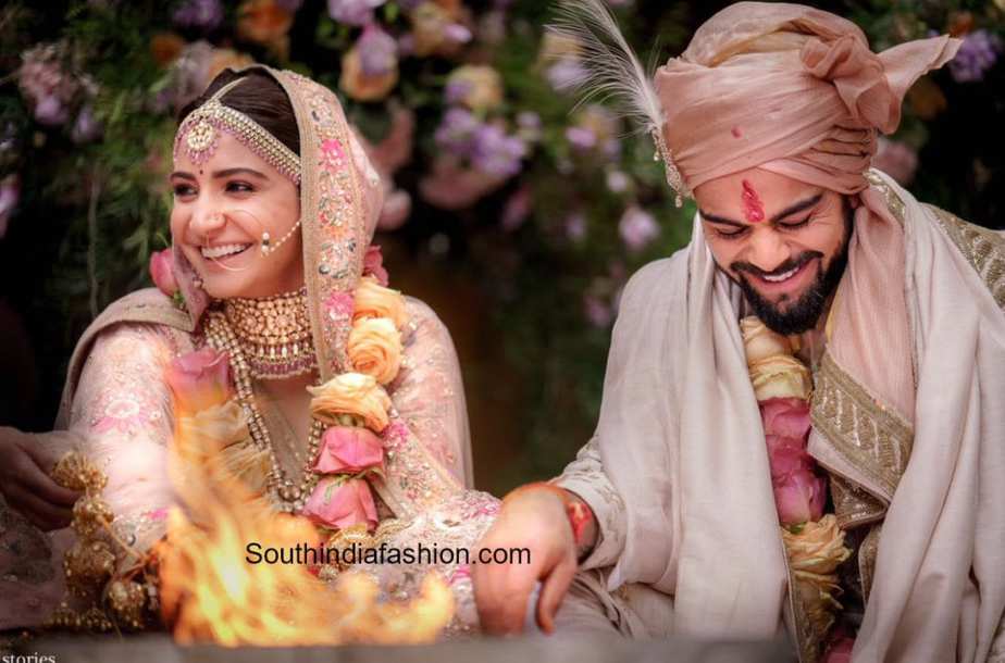 anushka sharma and virat kohli marriage photos