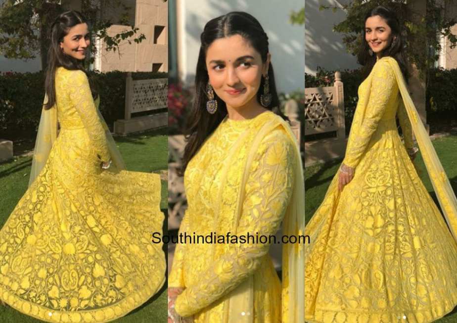 Alia Bhatt in Manish Malhotra for her friends mehendi in Jodhpur (2)