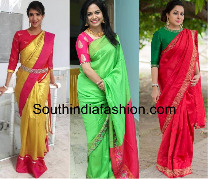 Best colour combinations of sarees