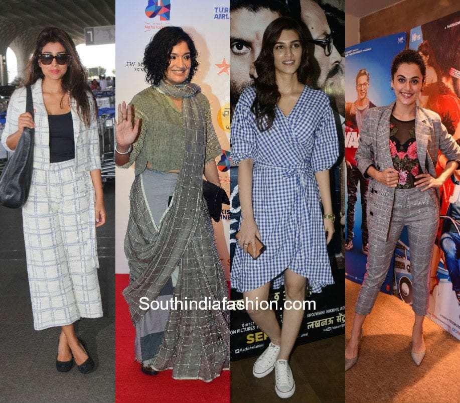 Celebrities in Checkered Outfits Featured