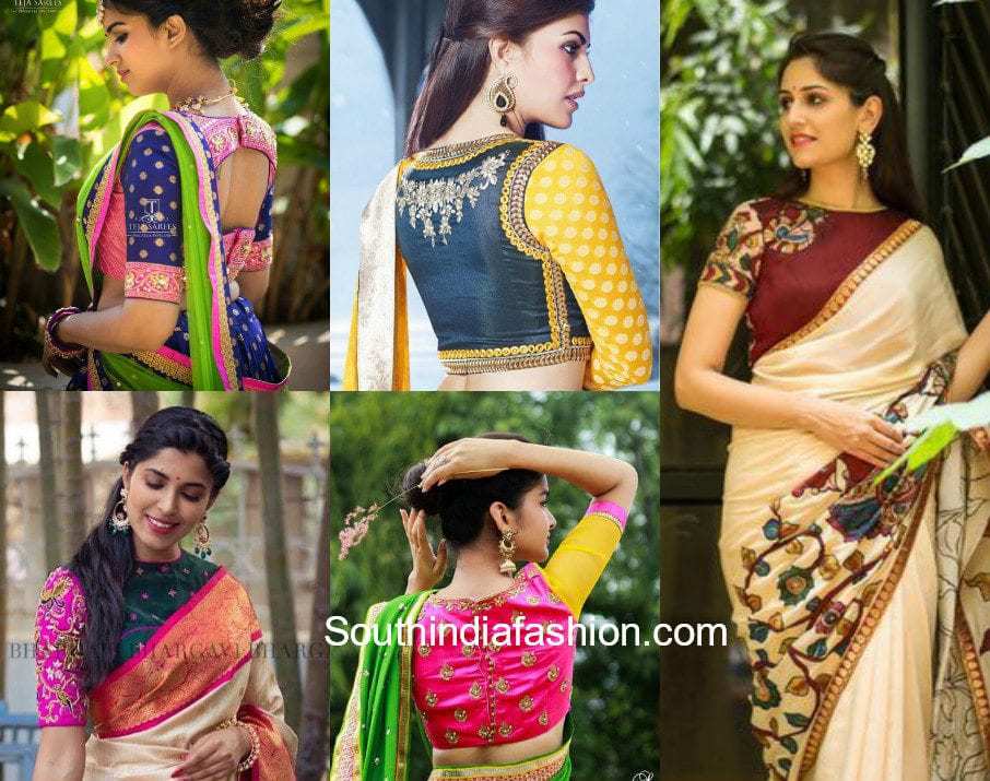 latest 9 Saree Sari georgette kanchi pattu chiffon ruffle sarees designs