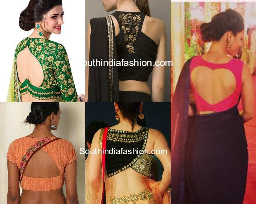 Cut Out Blouses for Designer Sarees