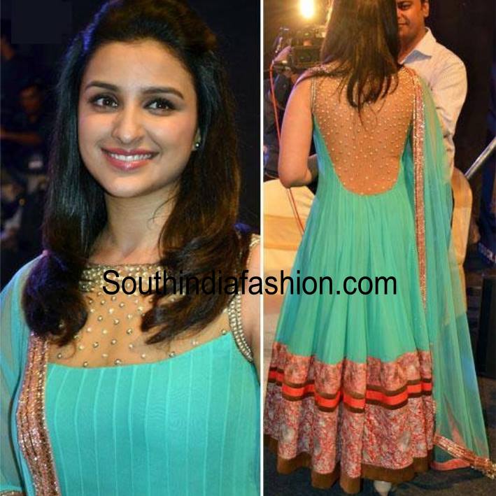 Parineeti in sheer back anarkali