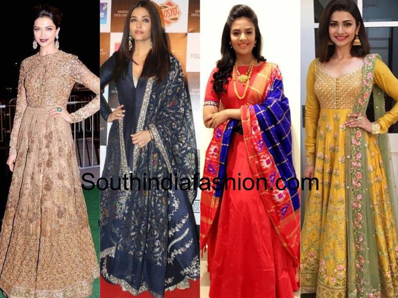 Different anarkali designs