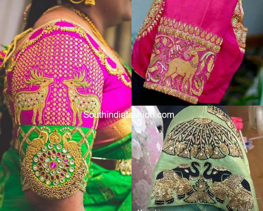pattu blouse hand design