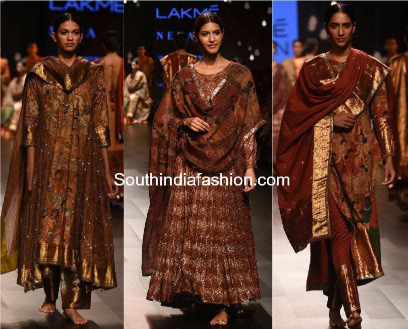 gaurang kanchipuram kalamkari anarkalis