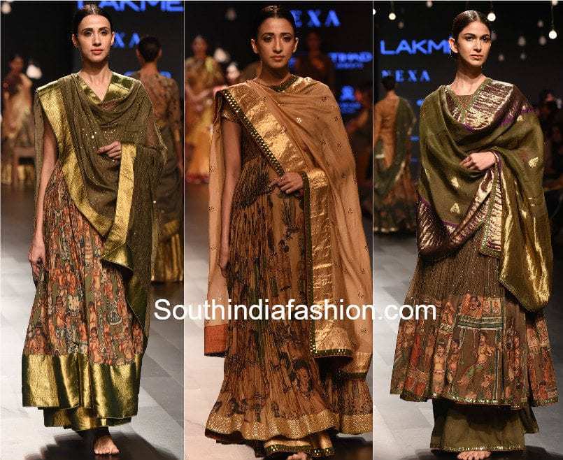 gaurang kanchipuram kalamkari anarkalis