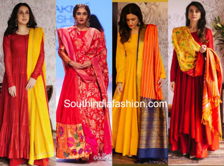 pattu anarkalis designs