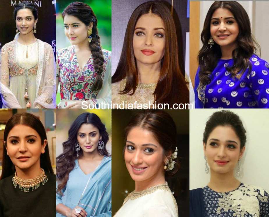 best hairstyles with anarkalis