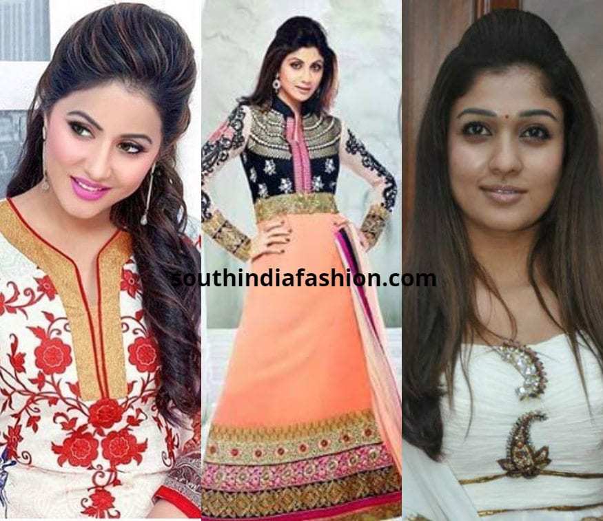 Make These Four Hairstyles on Salwar Suits