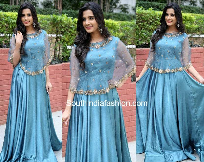 pravallika reddy cape gown