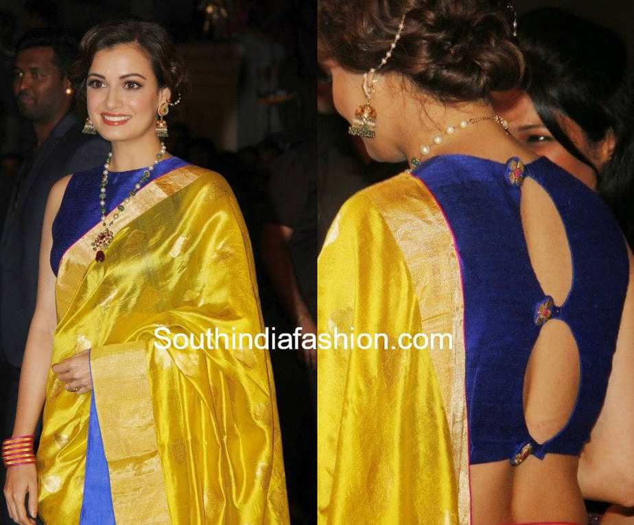 designer saree with designer blouse