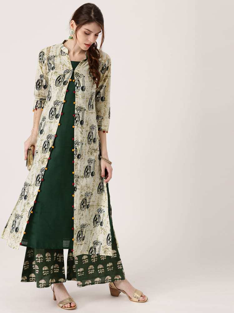 15 Stylish Latest Double Layered Kurtis Online Shopping