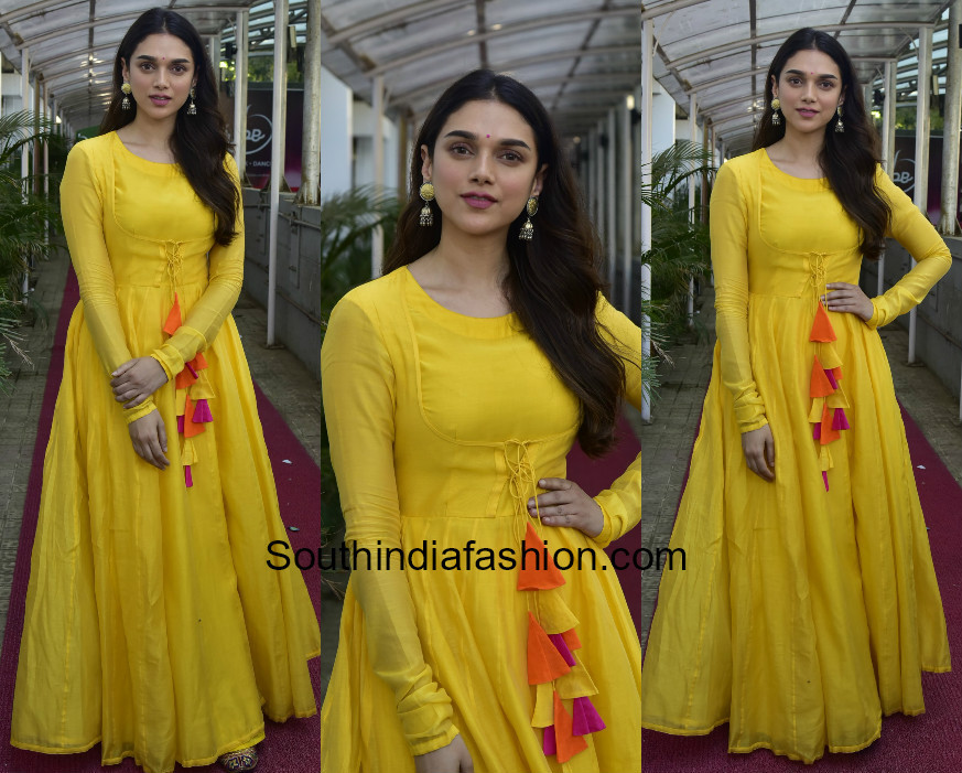 Aditi Rao Hydari in Vasavi The Label for her upcoming movie promotions Aditi Rao Hydari in Vasavi The Label for her upcoming movie promotions