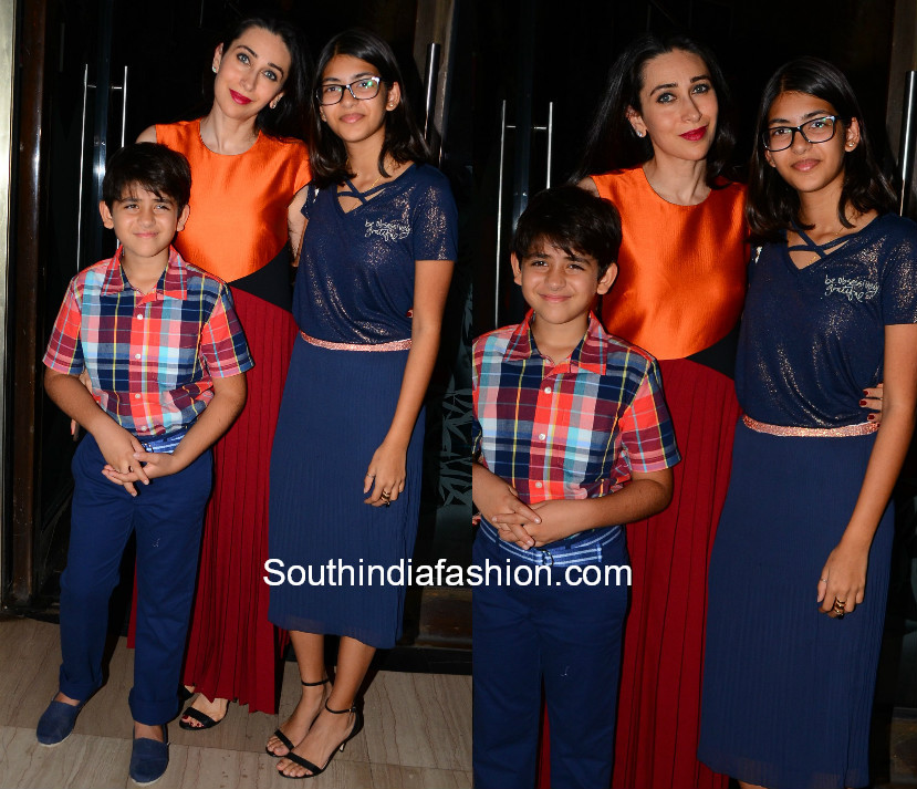 Karishma Kapoor in Bibhu Mohapatra for her dads birthday party Karishma Kapoor in Bibhu Mohapatra for her dad's birthday party