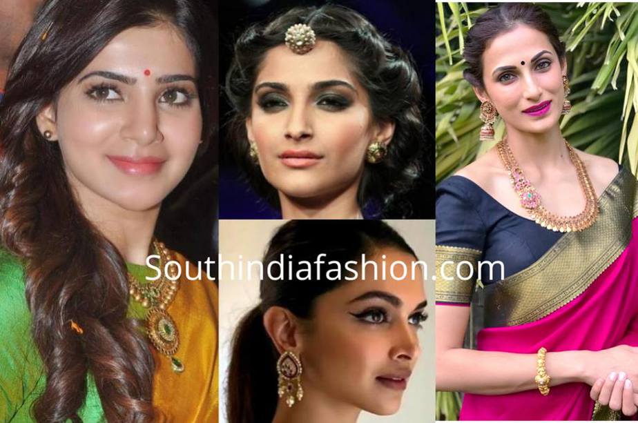 Makeup looks for saree