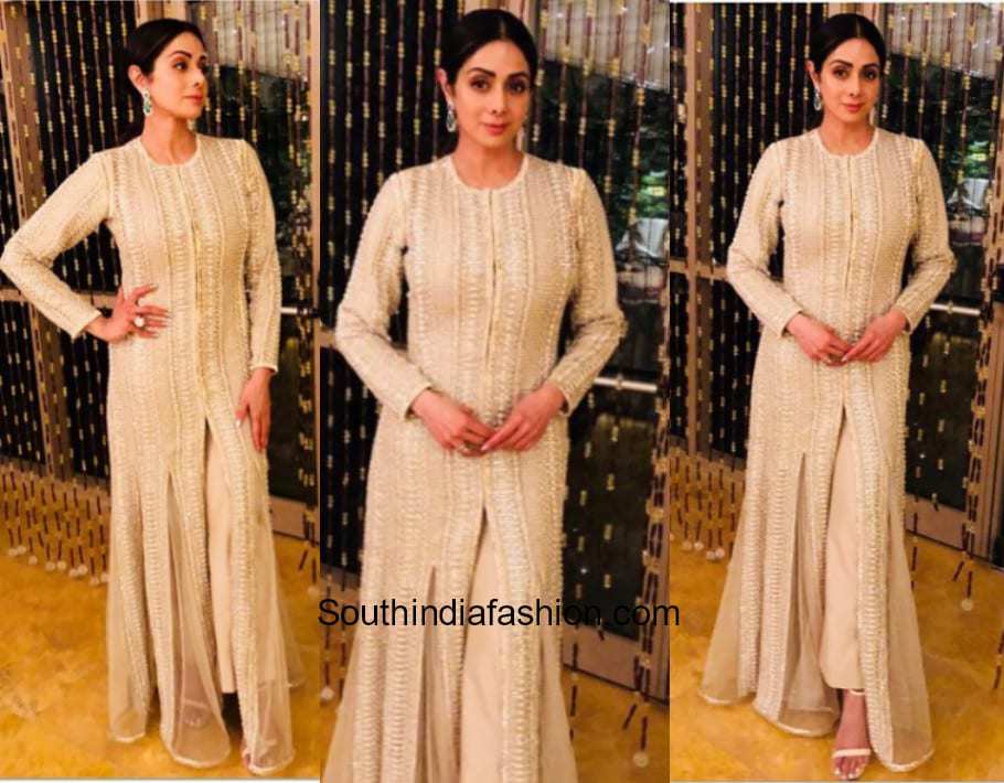 Sridevi Kapoor in Faraz Manan at a family wedding