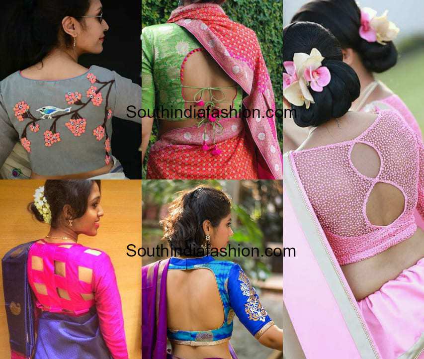 Statement Back Saree Blouse Designs