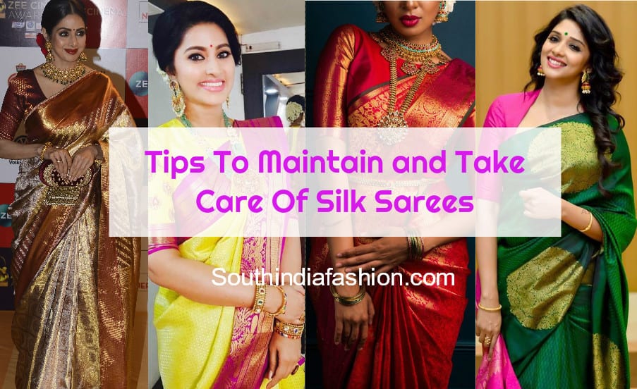 how to maintain and preserve silk sarees