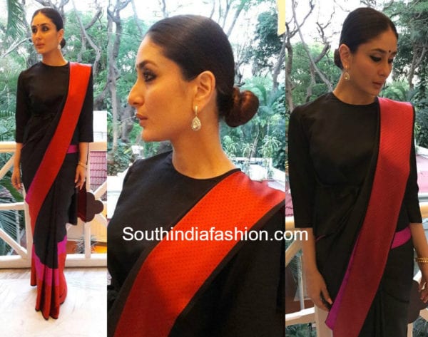 kareena kapoor black saree bangalore