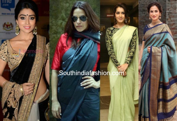 different pallu draping styles