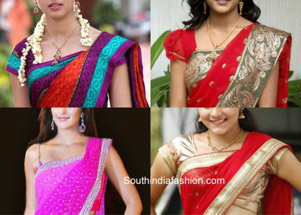 Different Styles Of Wearing Saree Pallu