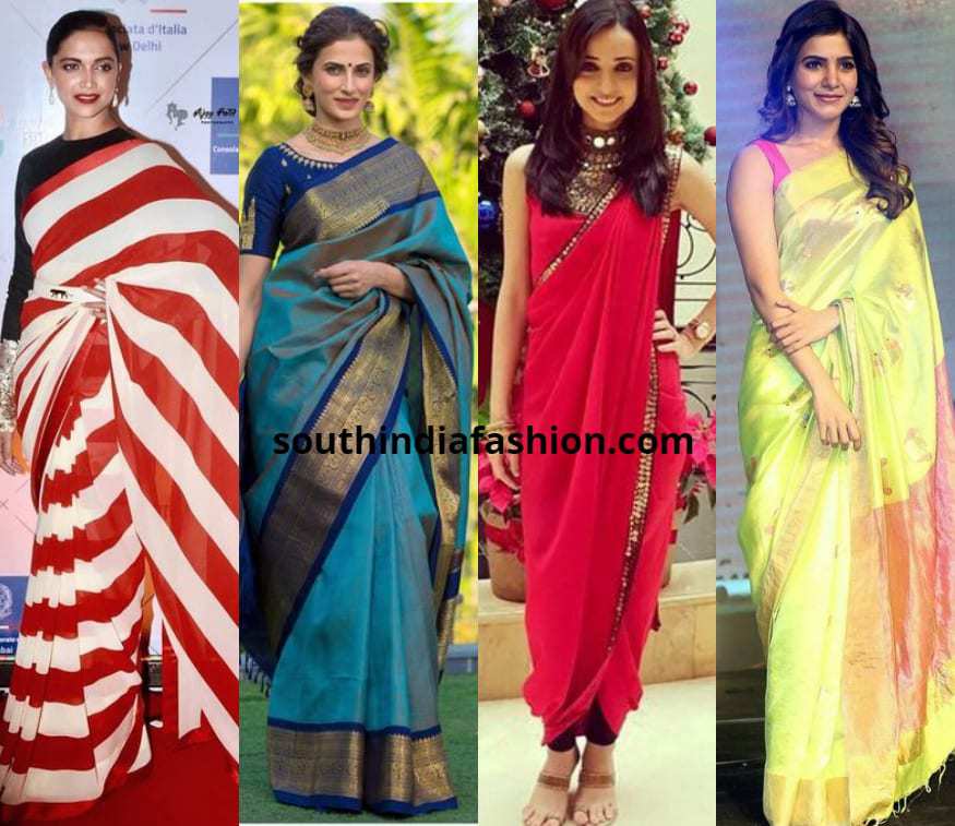 Drape pictures saree styles 25 Ways