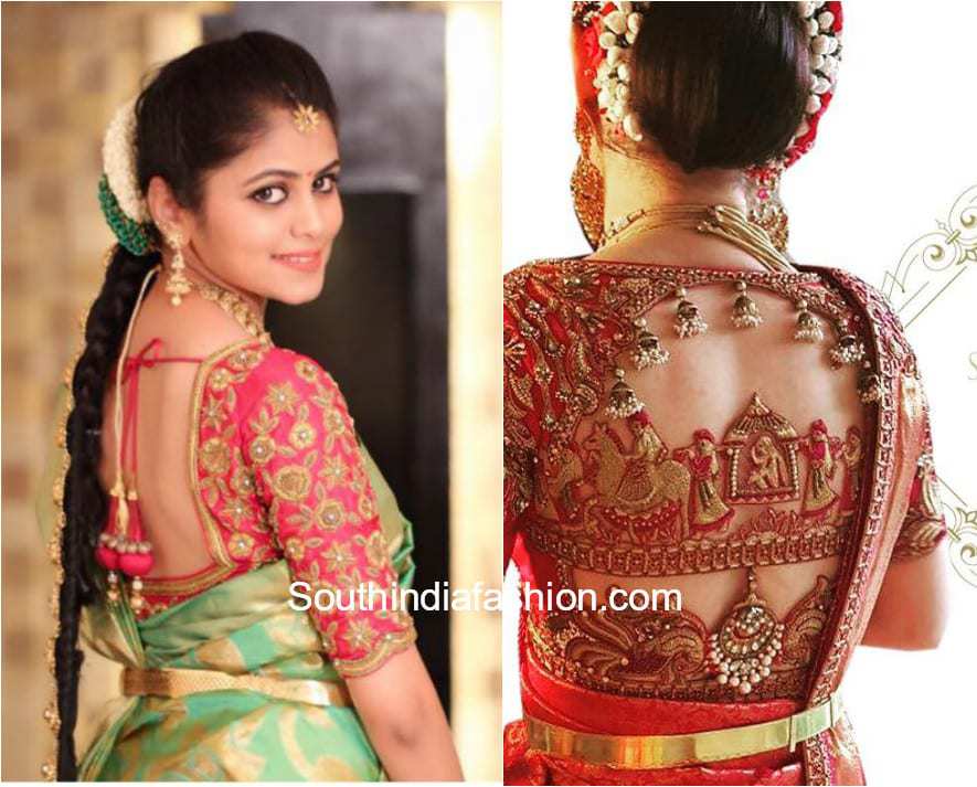 Needle Eye Boutique Bridal Embroidery Blouse Designs