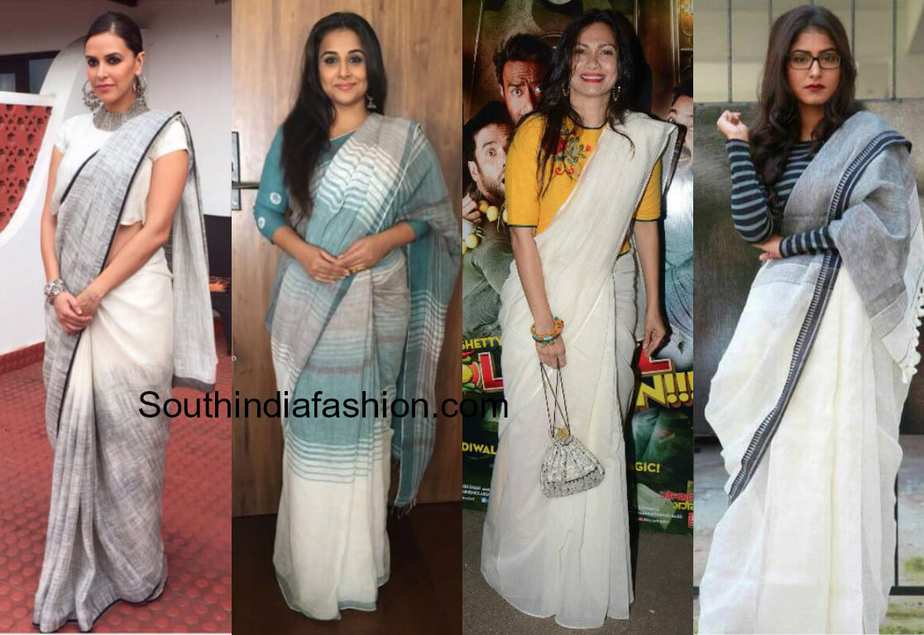 Formal saree look for sales office